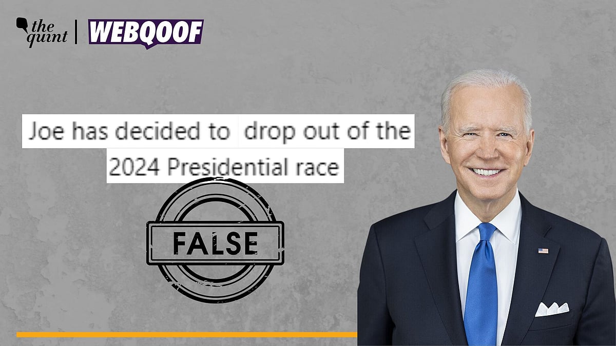 FactCheck No, US President Joe Biden Has Not Dropped Out of 2024